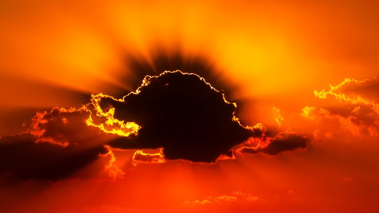 Sun in clouds